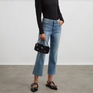 NWT PAIGE Courtney Raw Hem Vintage Denim In La Rambla Wash Size 23